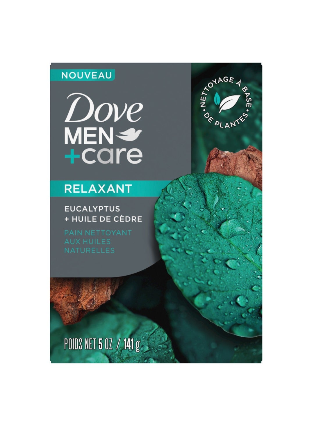 Dove Men+Care  Cleansing Bar  Relaxwith Eucalyptus and Cedar Oil 141g